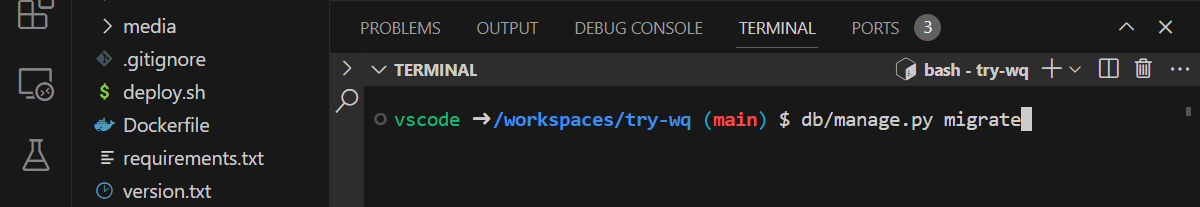 VS Code Terminal